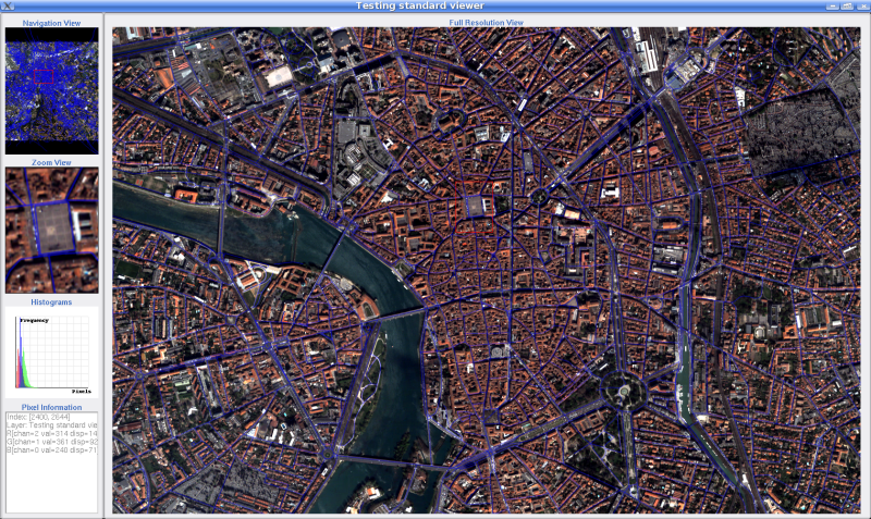 Using the new design, a tool to quickly render vector data files (shapefile or kml) has been built