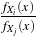 fXi(x)
fXj(x)