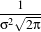 --1√---
σ2 2π
